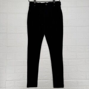Max Skinny Pants Women Size M Black High Rise Stretch Casual Trousers